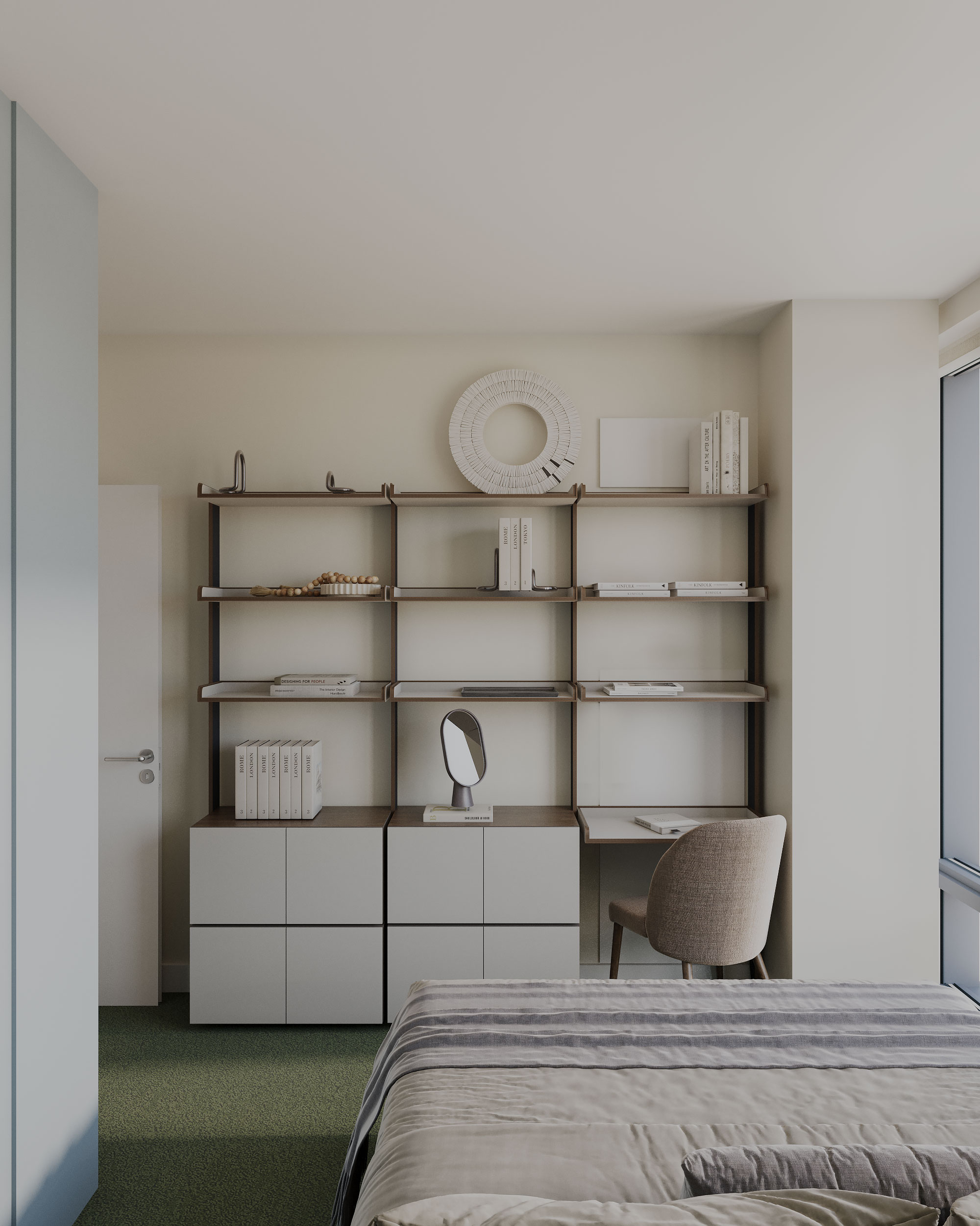 image of study area in library for a schools (k12)