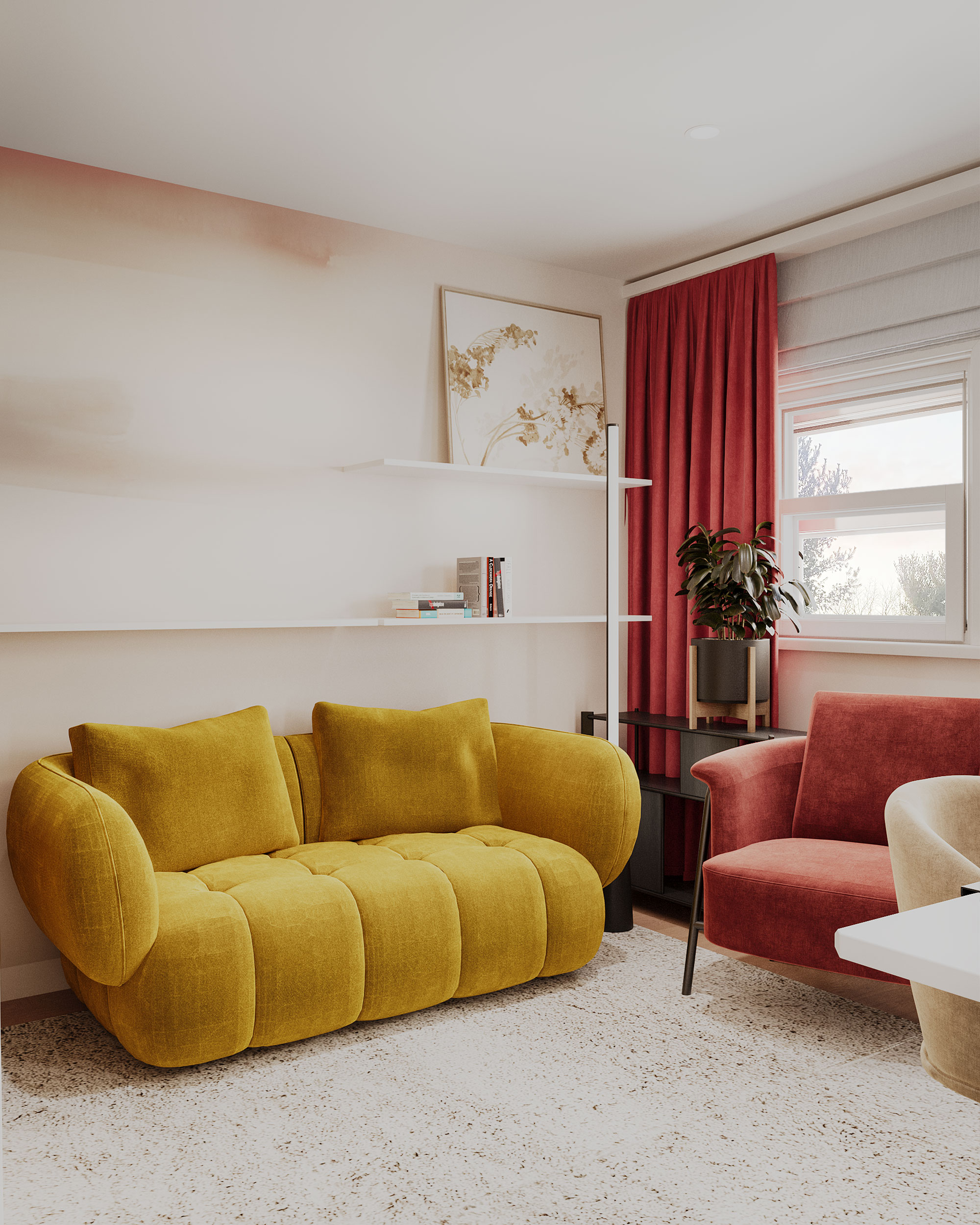 image of fully decorated bedroom