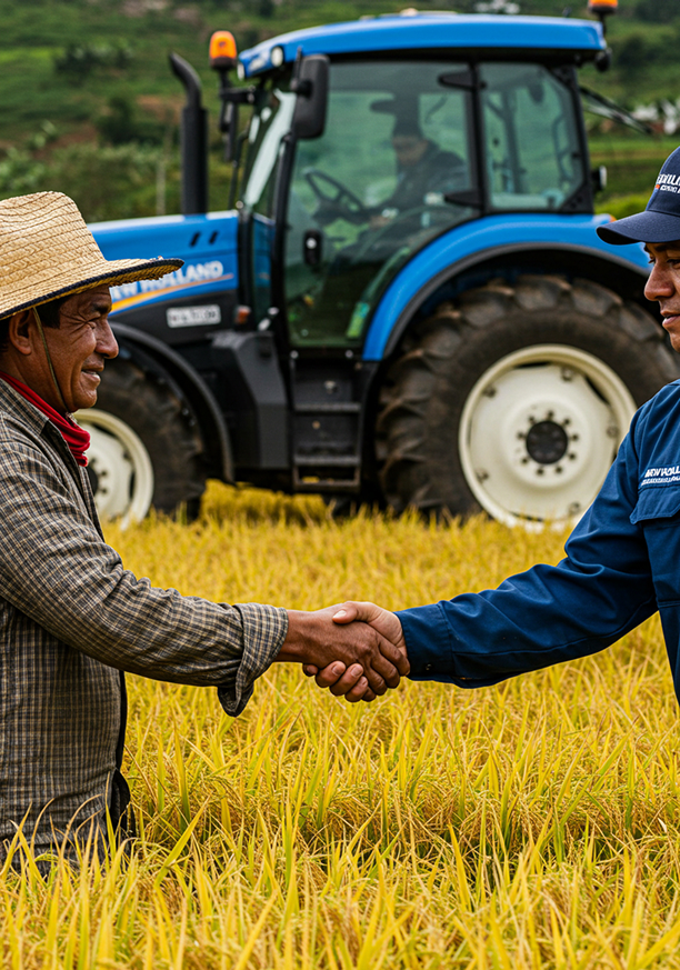 Un saludo entre un cliente y un técnico de J. Espinosa, en su entrega técnica