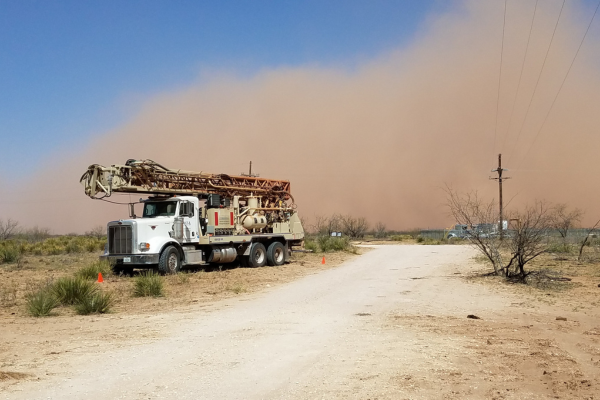 BASS service trucks and field team mobilized for pipeline cathodic protection work
