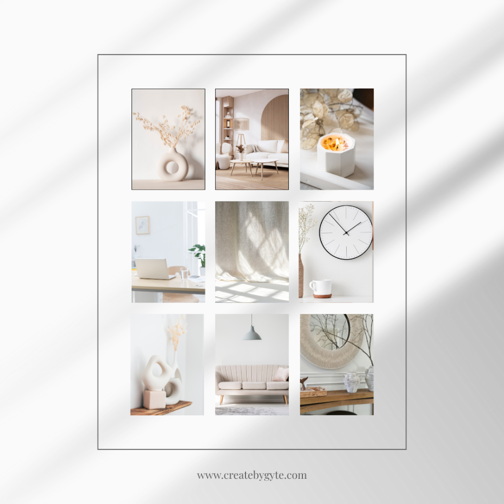 Calm home aesthetic – beige, white, natural materials and interior details