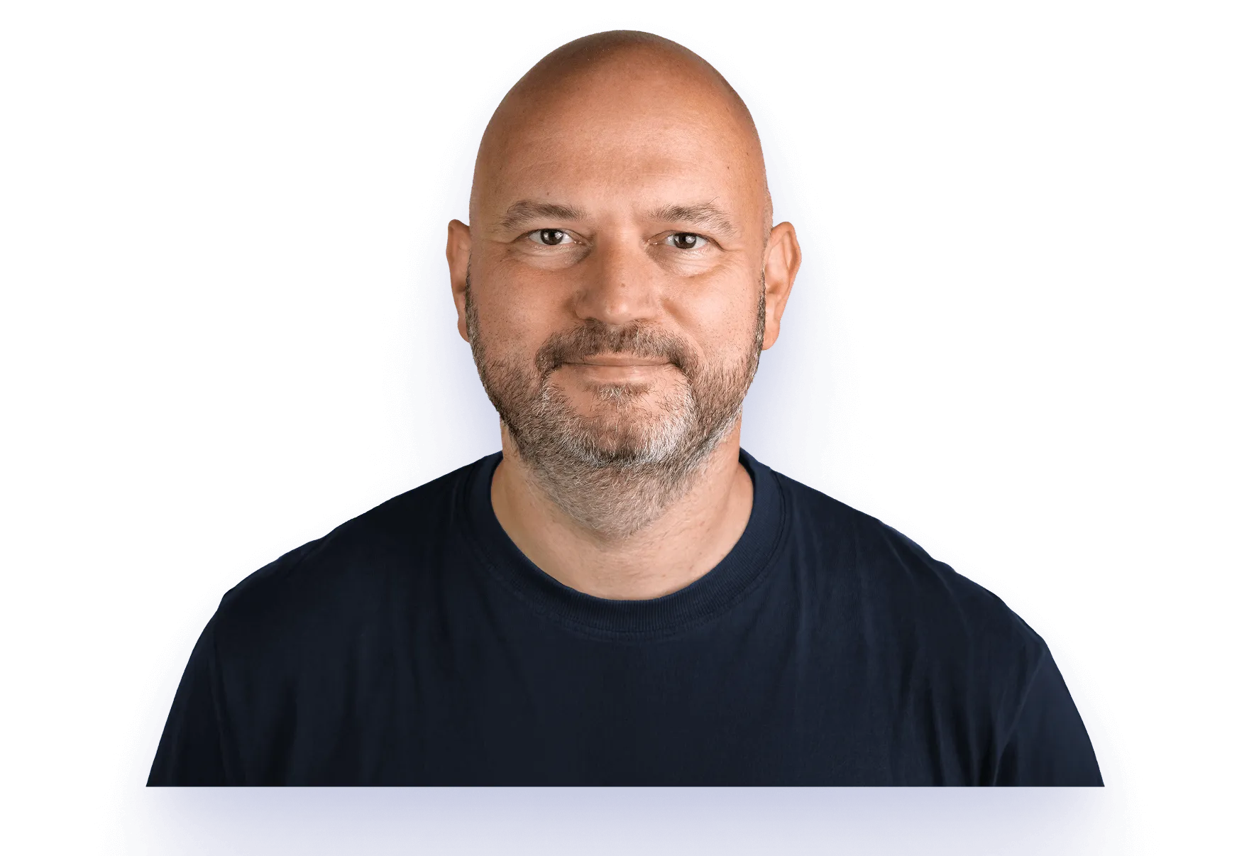 Headshot of Sebastian, CTO and technical leadership coach, looking confidently.