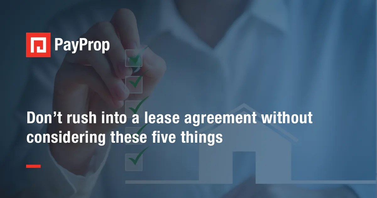 Leasing Things Don’t rush into a lease agreement without considering these five things ...