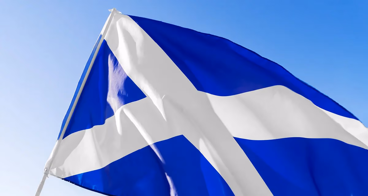 The Scottish flag