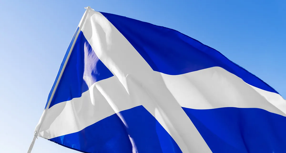 The Scottish flag