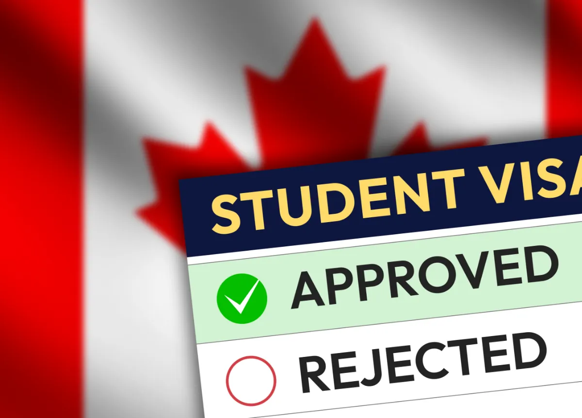 Student visa checked "approved"
