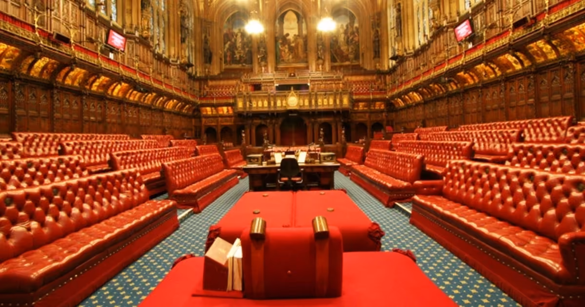 The inside of the House of Lords