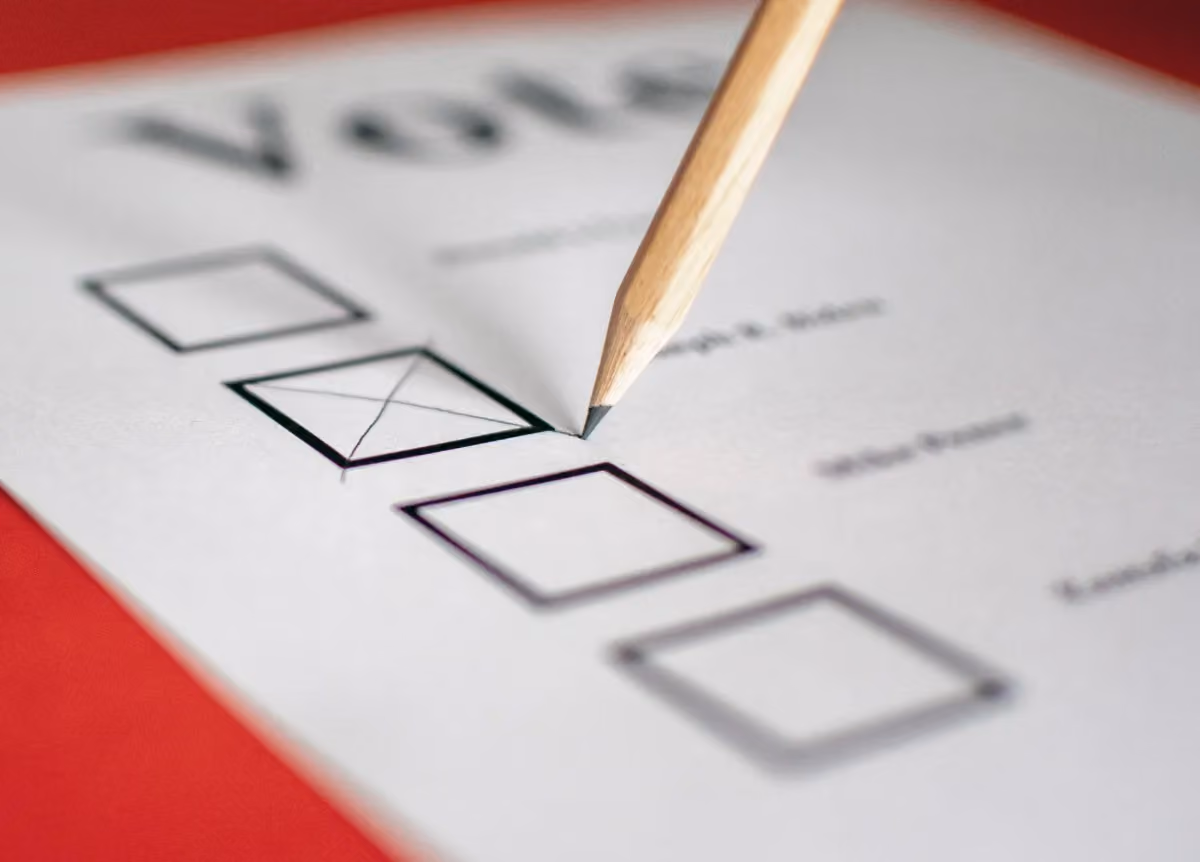 Voting ballot