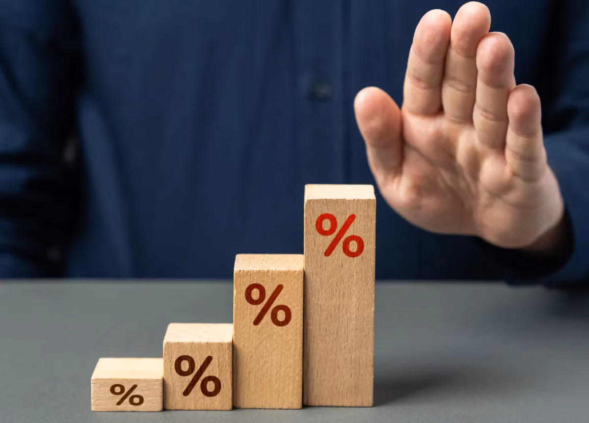 Blocks with percentage symbol on them