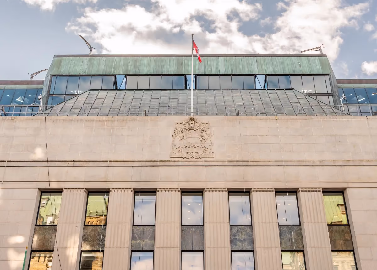 Facade of the Bank of Canada building