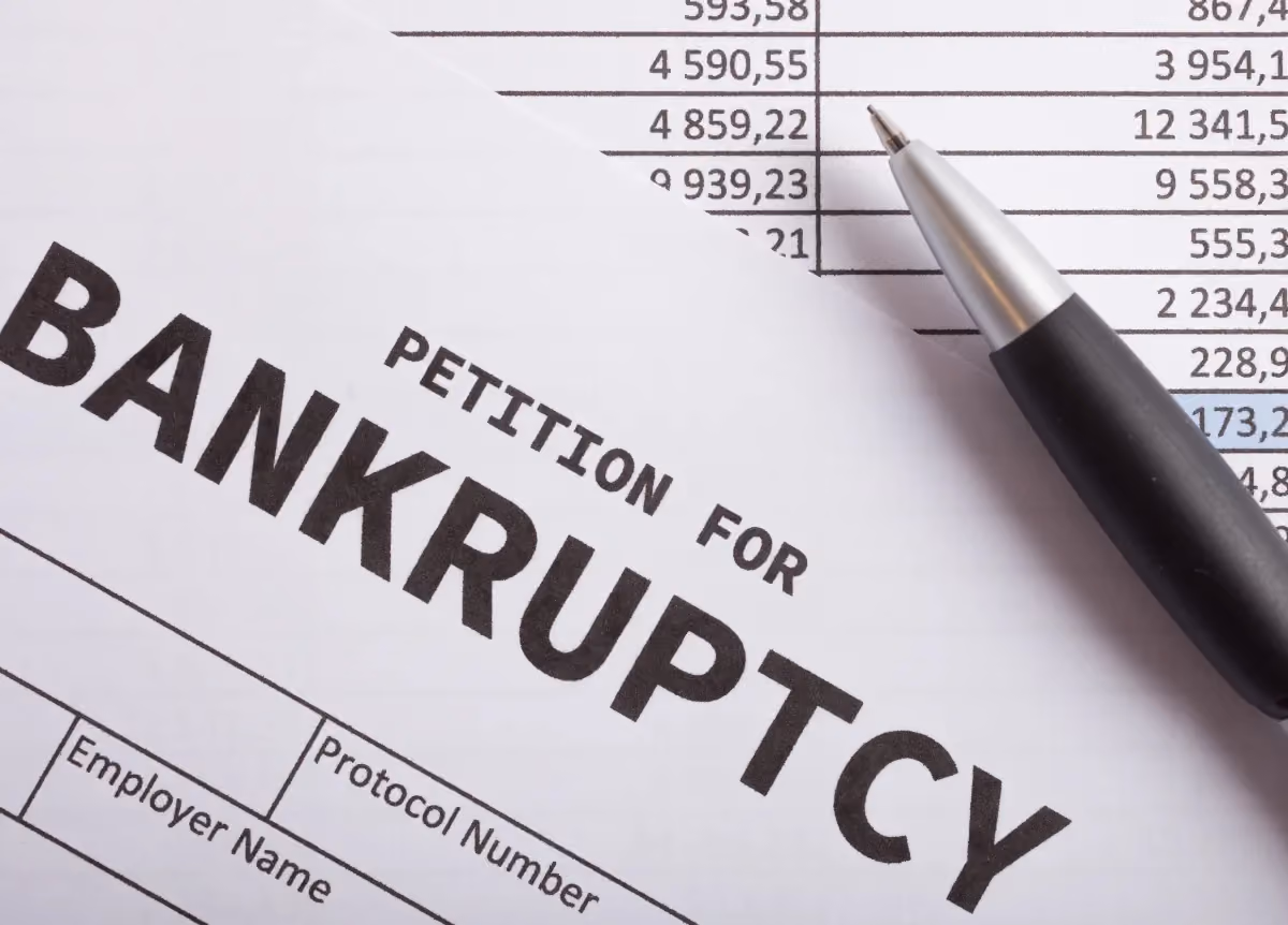 Petition to file for bankruptcy