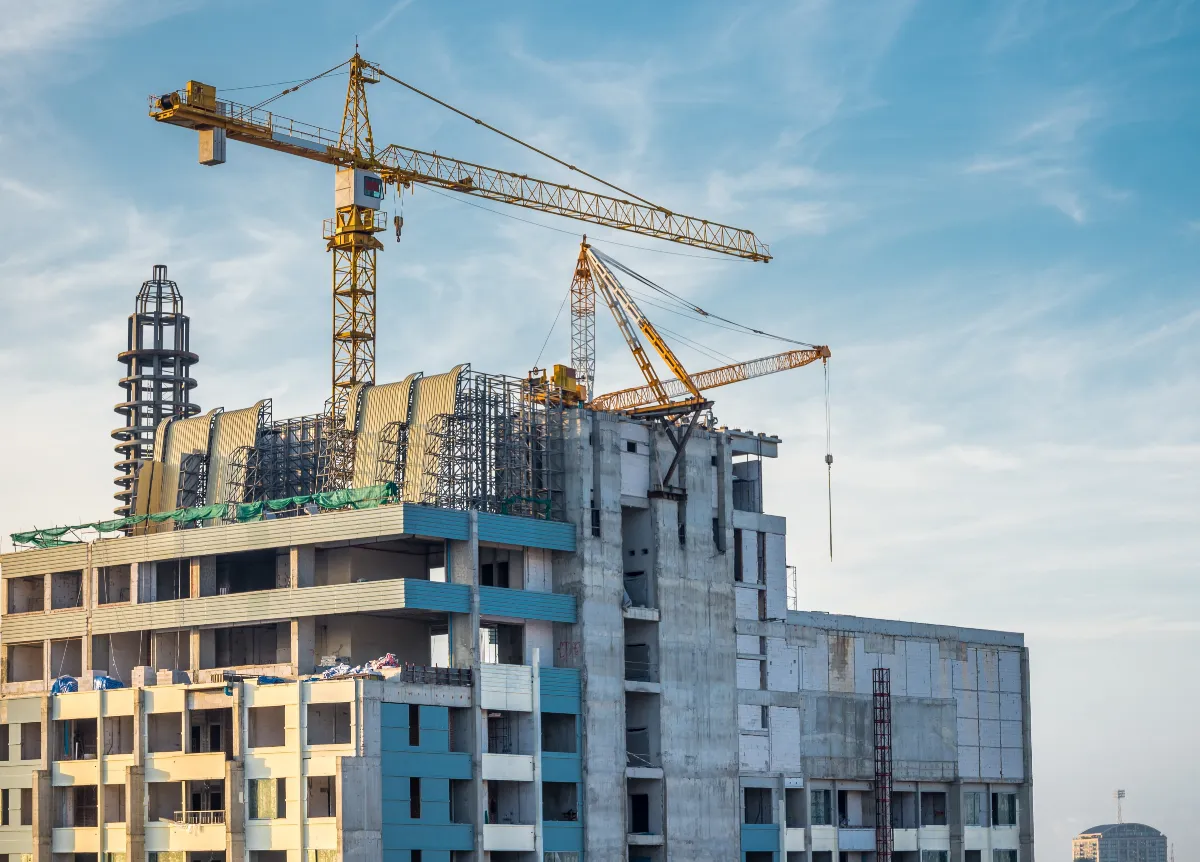Apartment under construction