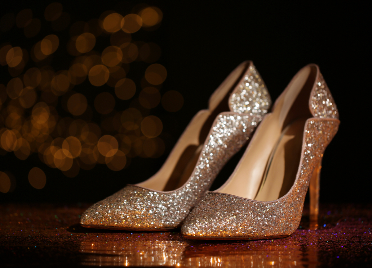 Ball room dancing shoes