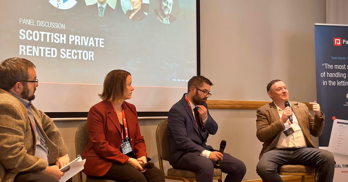 Panel discussion at PayProp Connect 2023's Edinburgh venue
