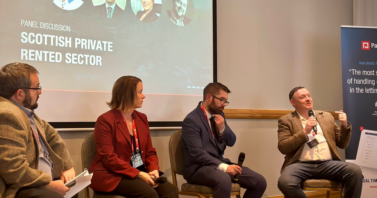 Panel discussion at PayProp Connect 2023's Edinburgh venue