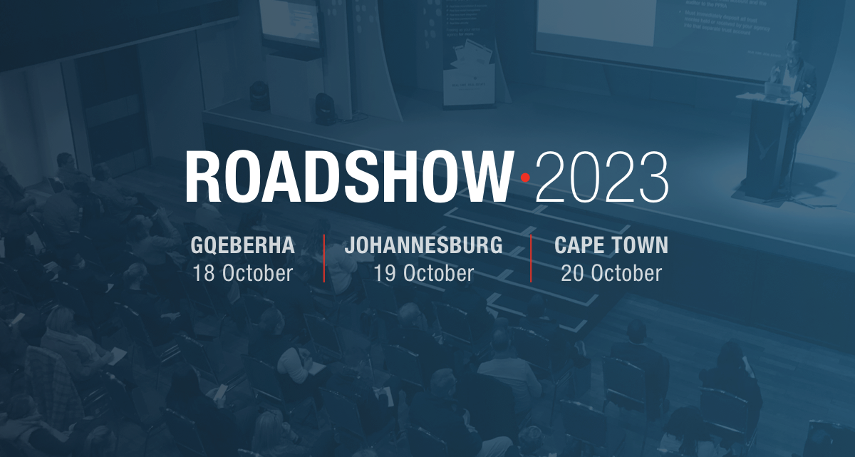 A banner for the PayProp Roadshow 2023