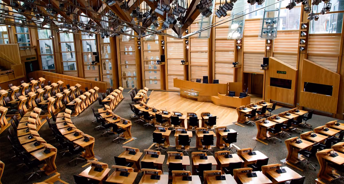 A scenic shot of an auditorium