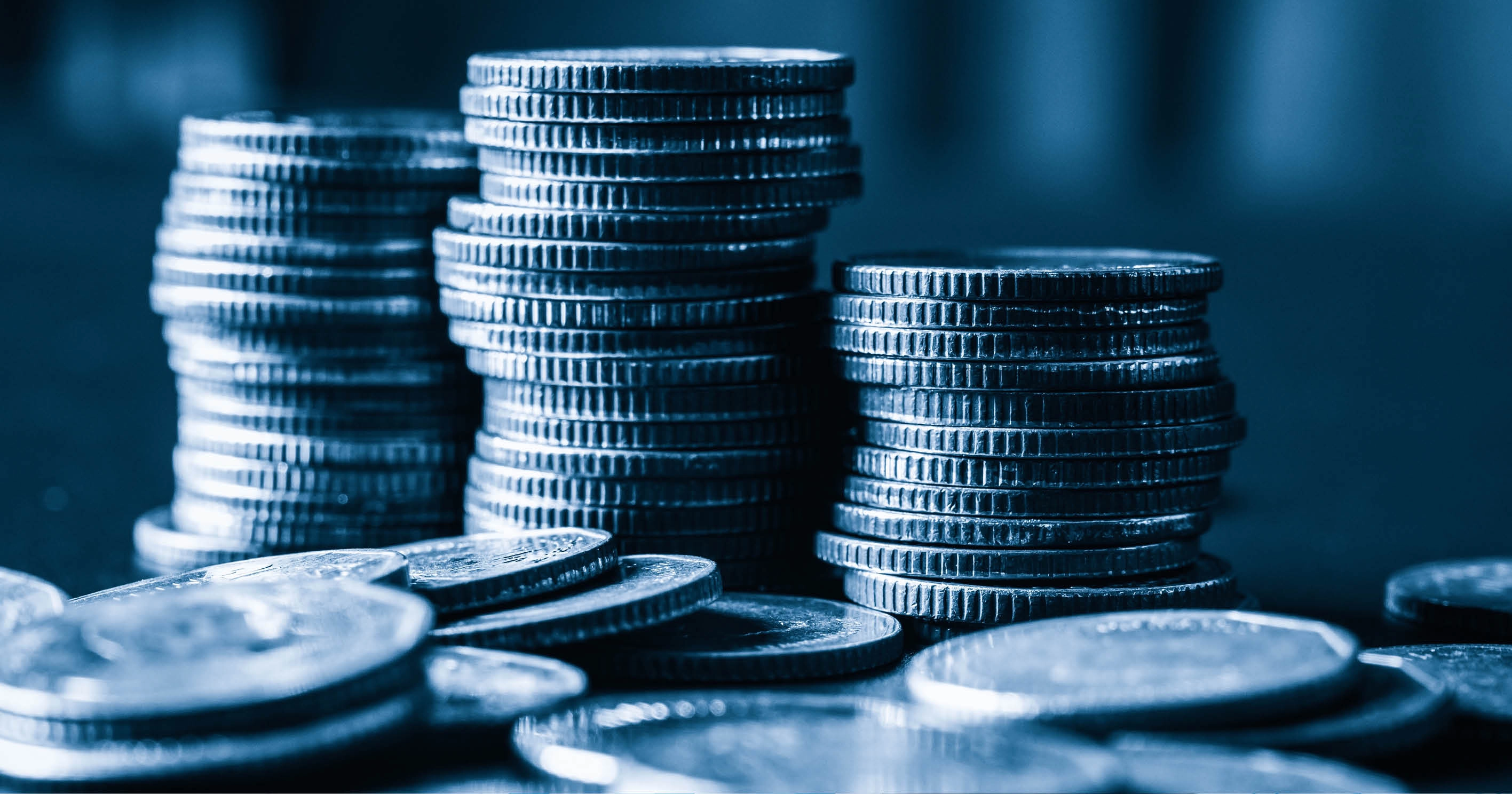 A stack of coins