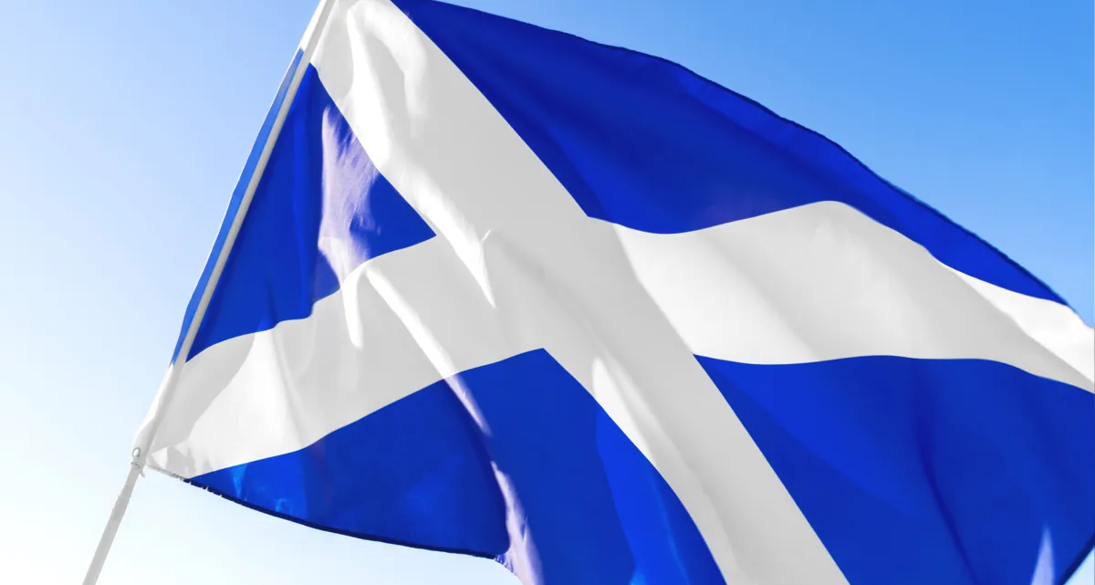 The Scottish flag