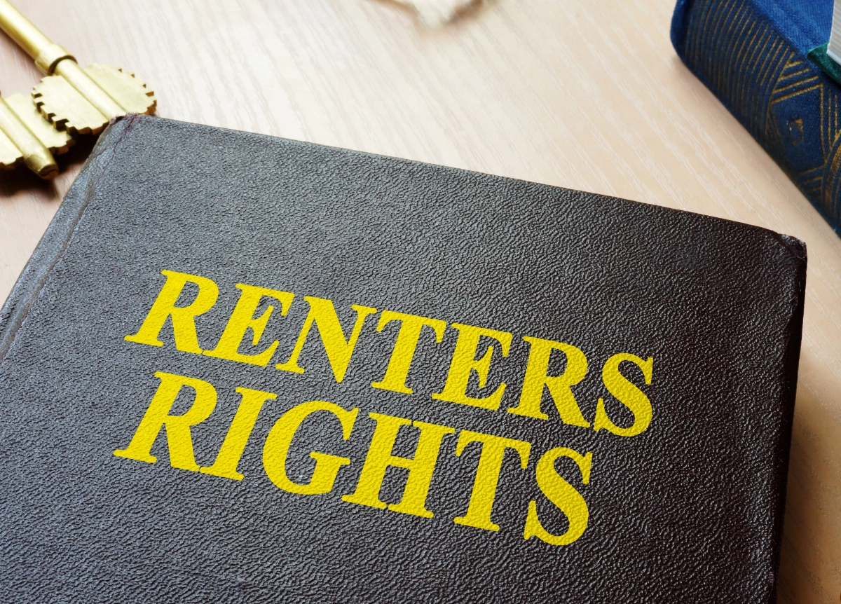 Book with “Renters Rights” title