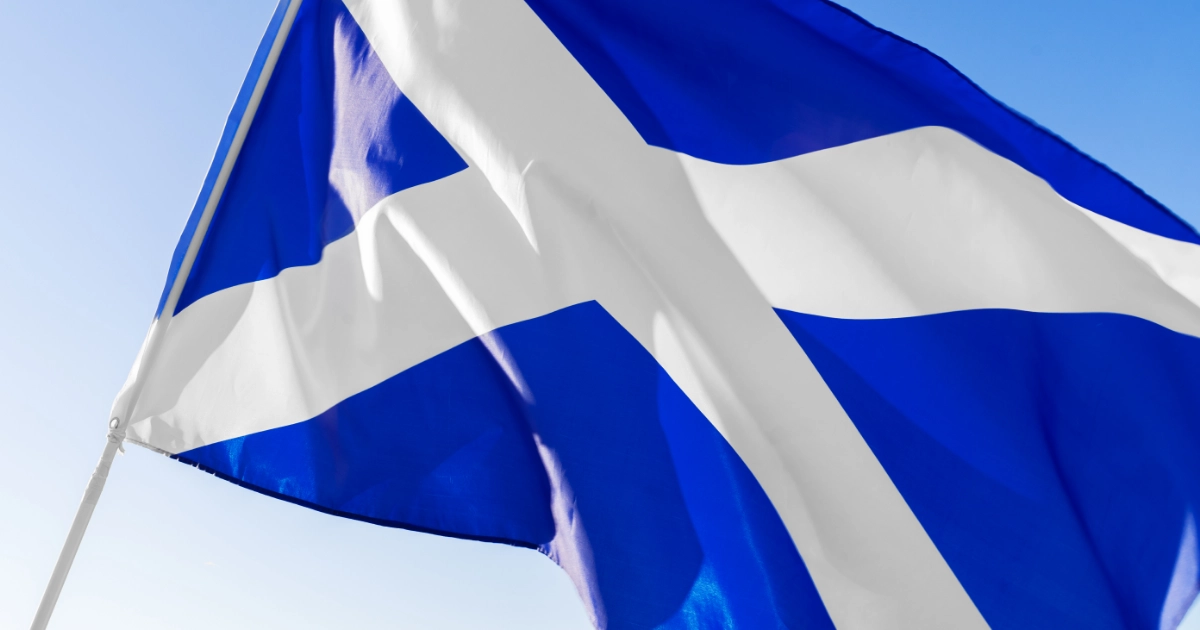 The Scottish flag