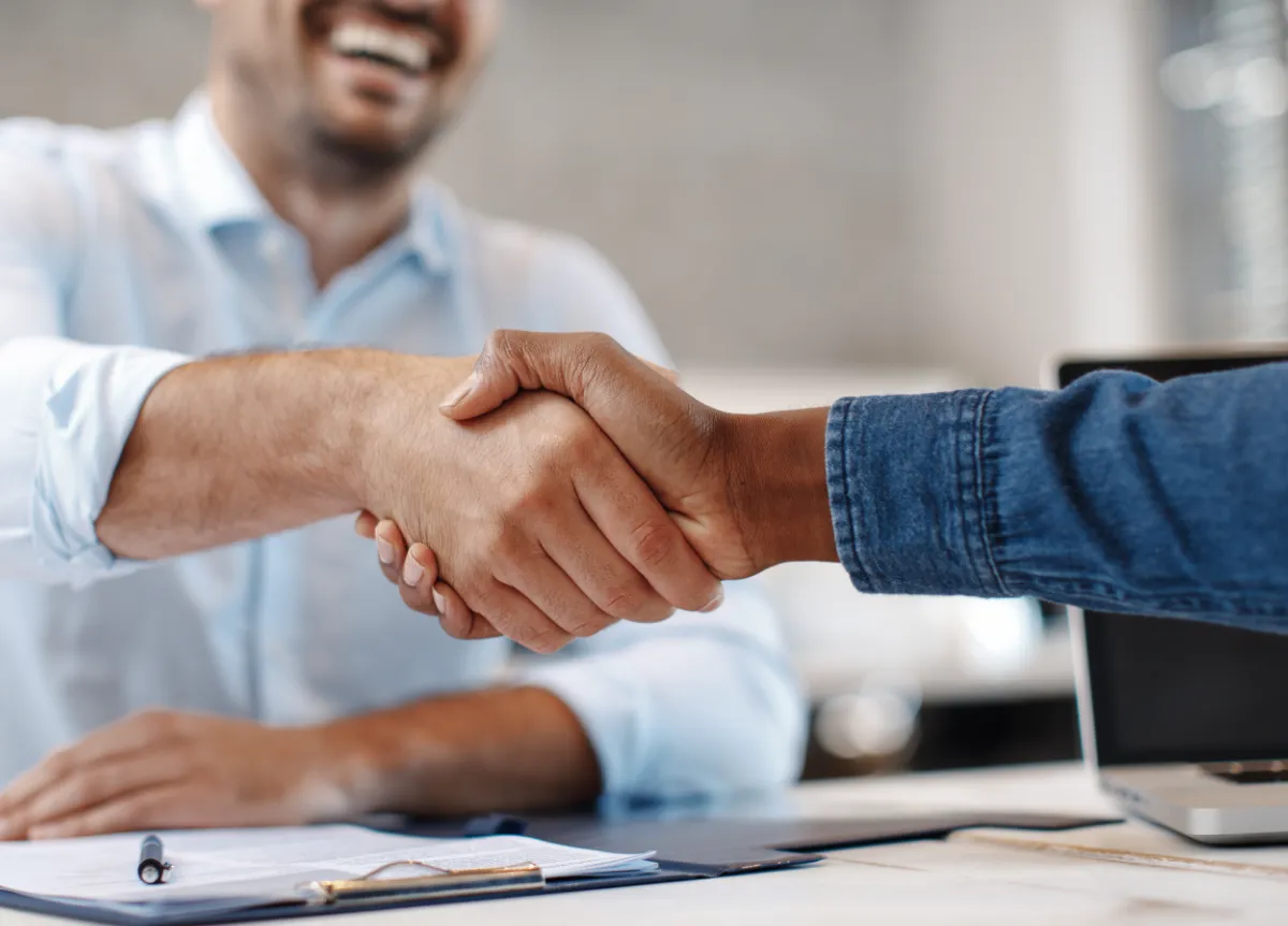Businessmen shaking hands