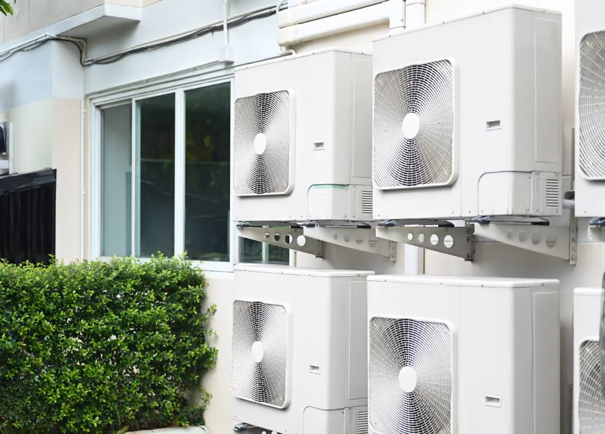 Aircon outside a building