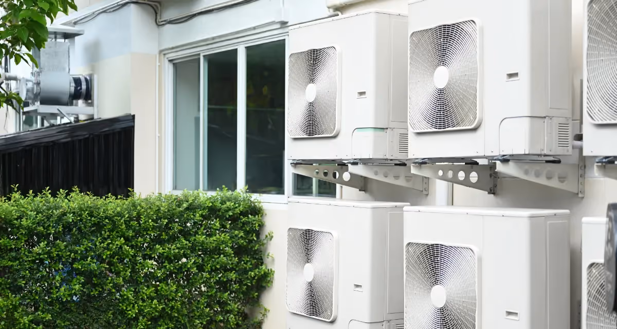 Aircon outside a building