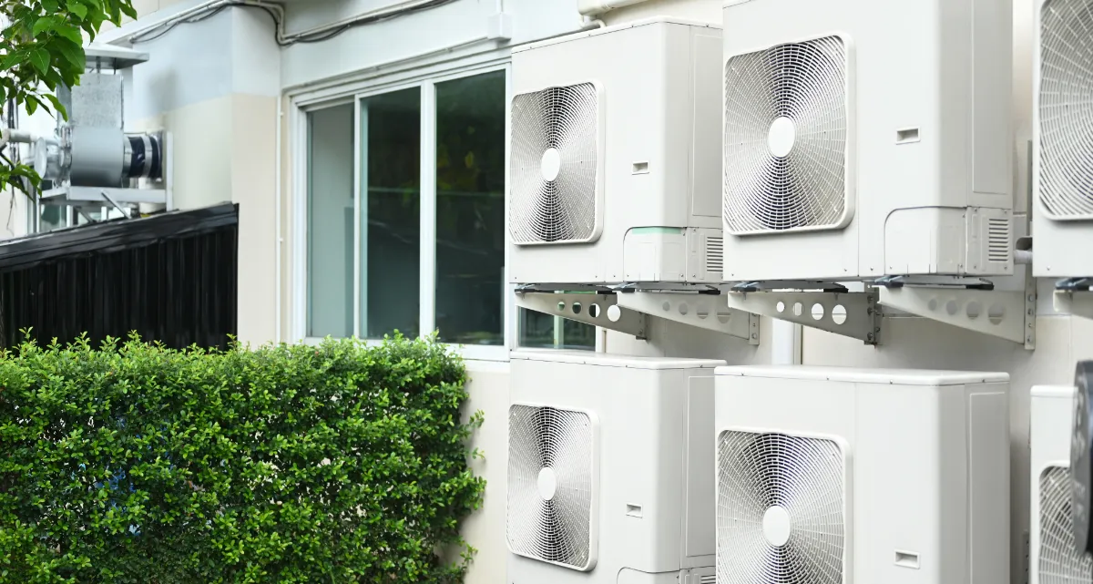 Aircon outside a building