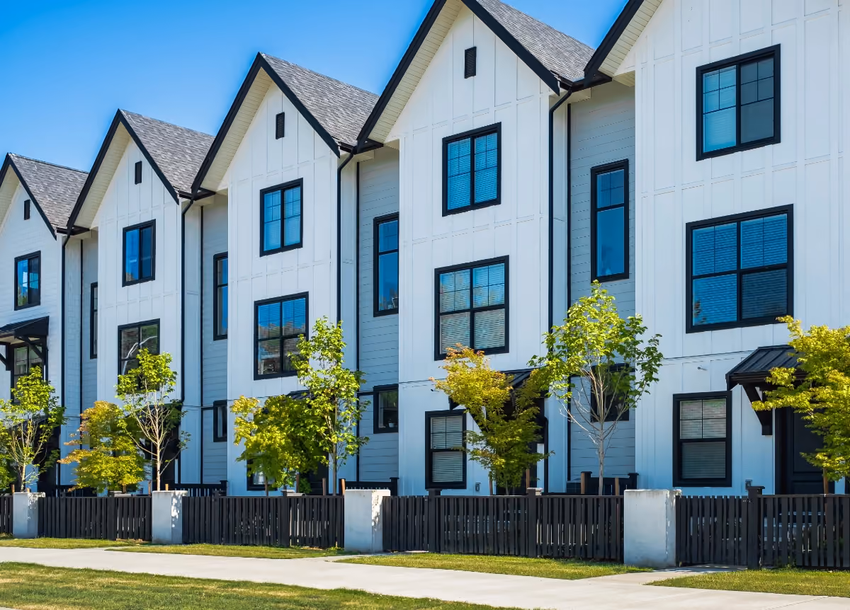 Row of townhouses