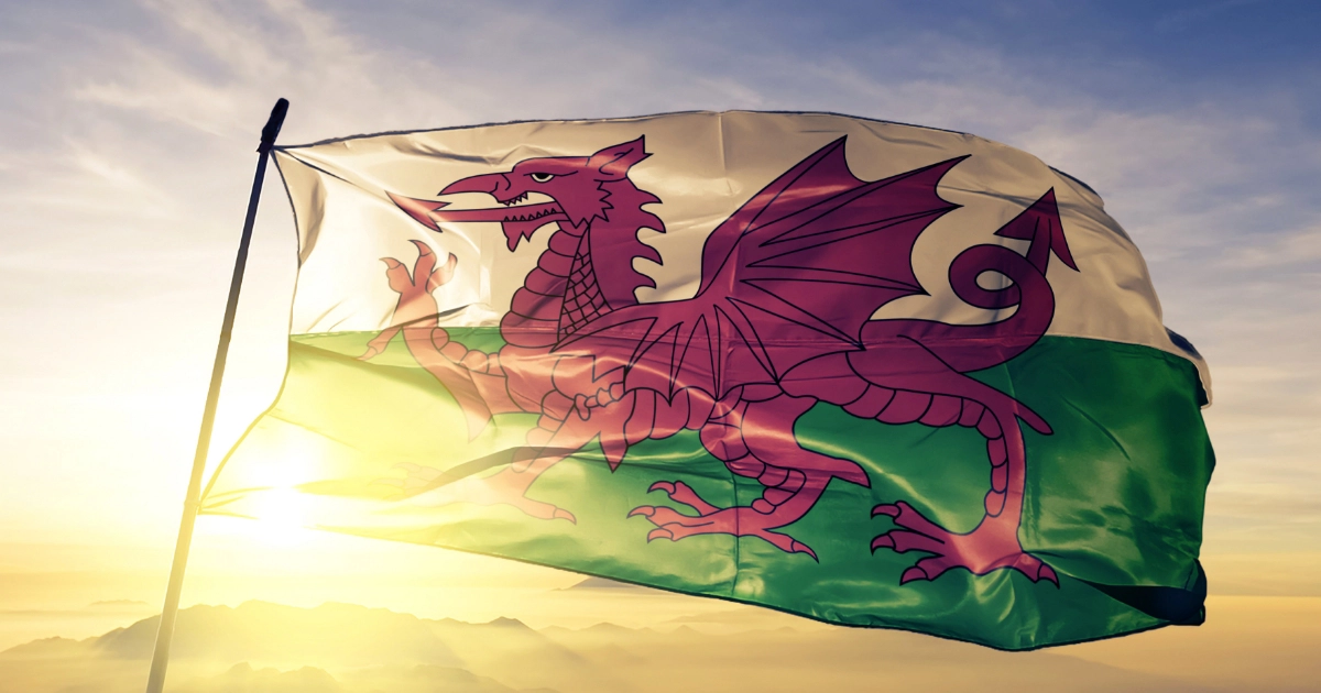 The Welsh flag
