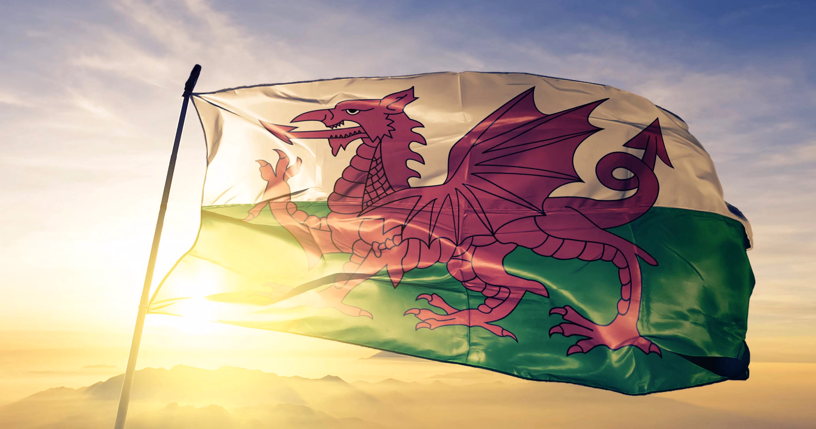 The Welsh flag