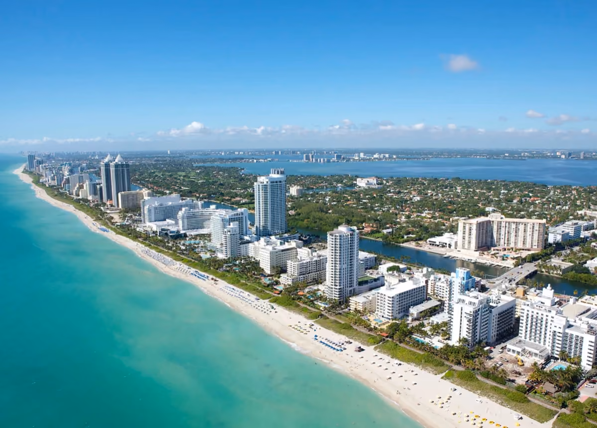 Miami Beach shoreline