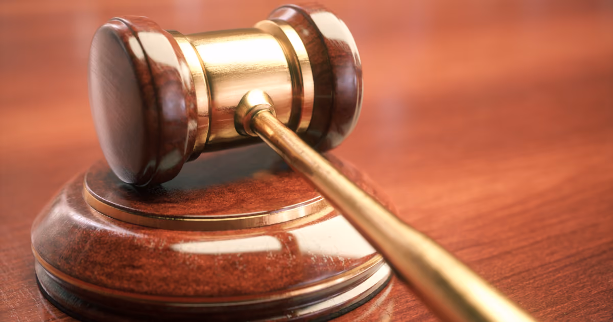 A judge's gavel