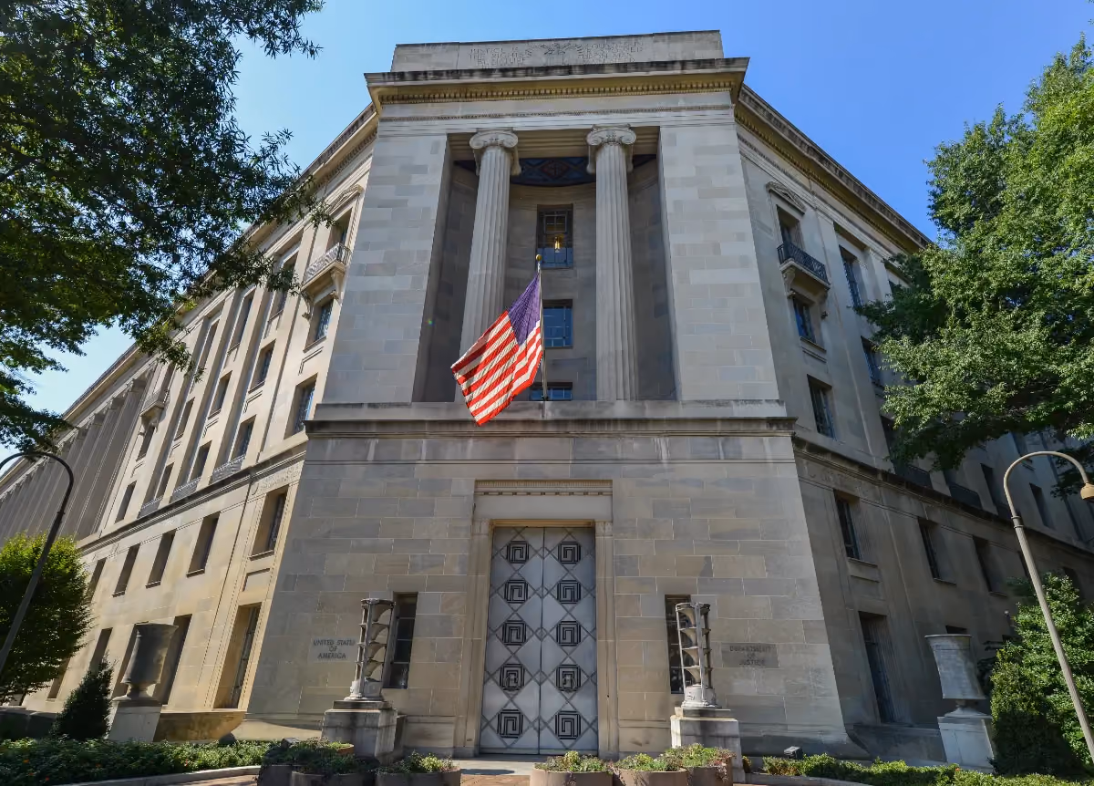 Department of Justice building facade