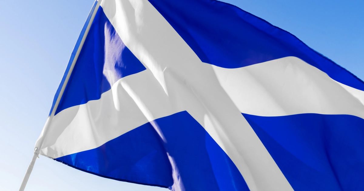 The Scottish flag