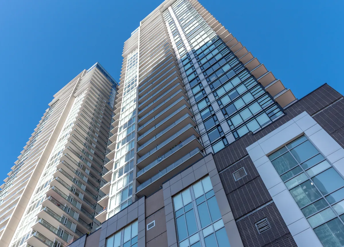 Condominium towers in Calgary, Alberta