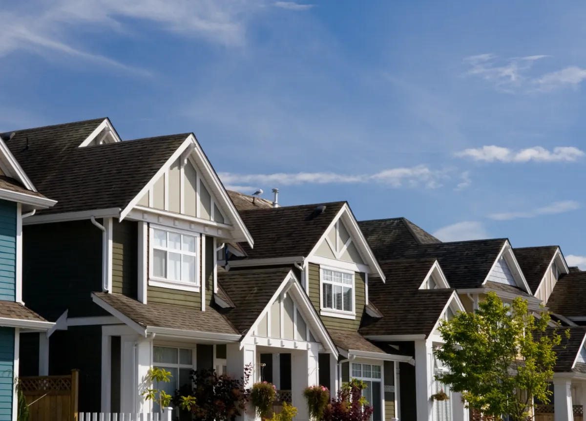 Row of single-family houses