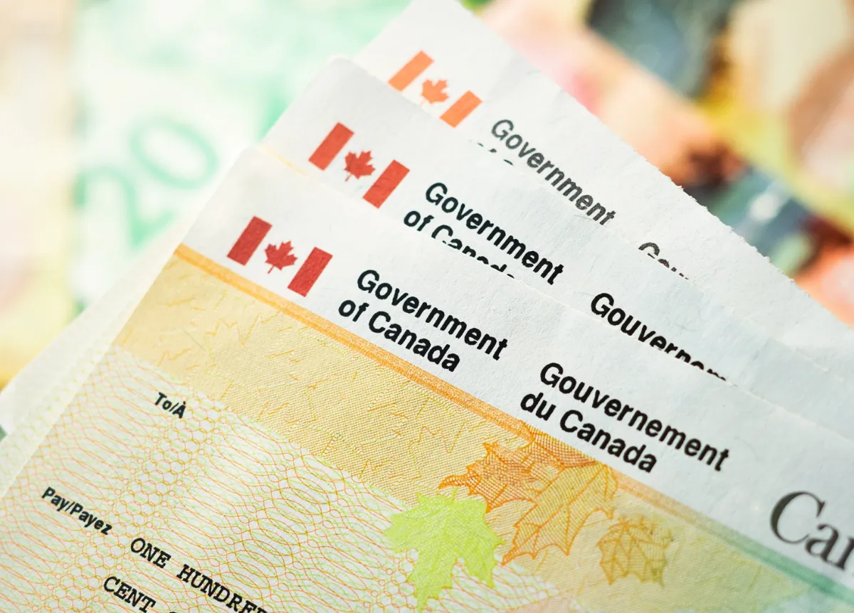 Cheque from Canadian government
