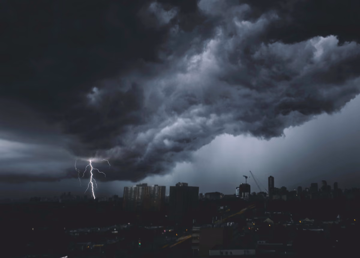 Storm rolling over Toronto