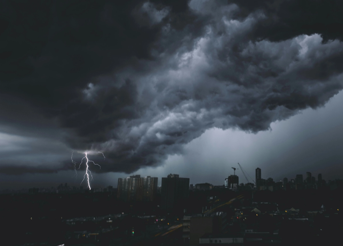 Storm rolling over Toronto