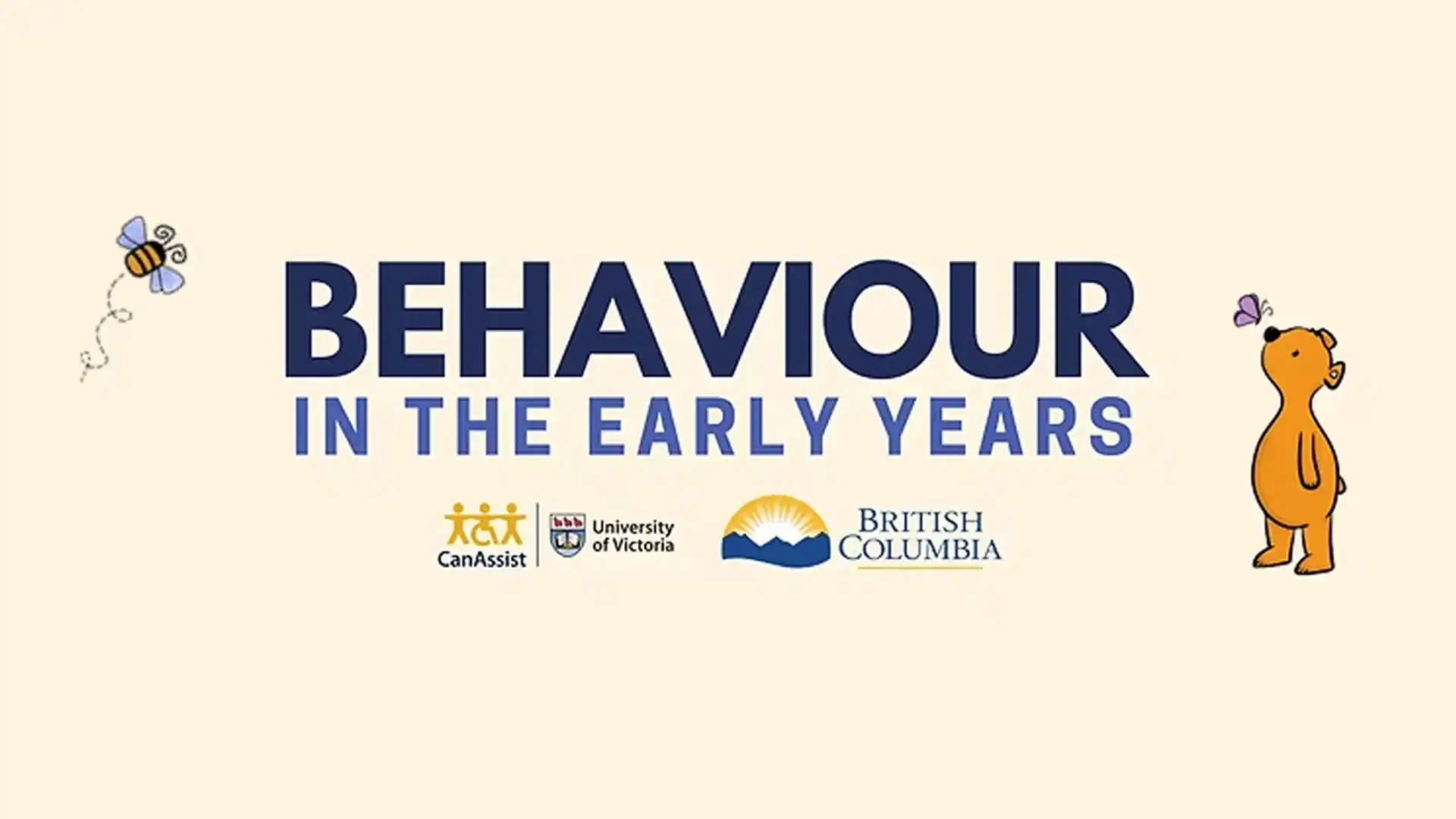 Behaviour in the Early Years logo with a cartoon bee and bear