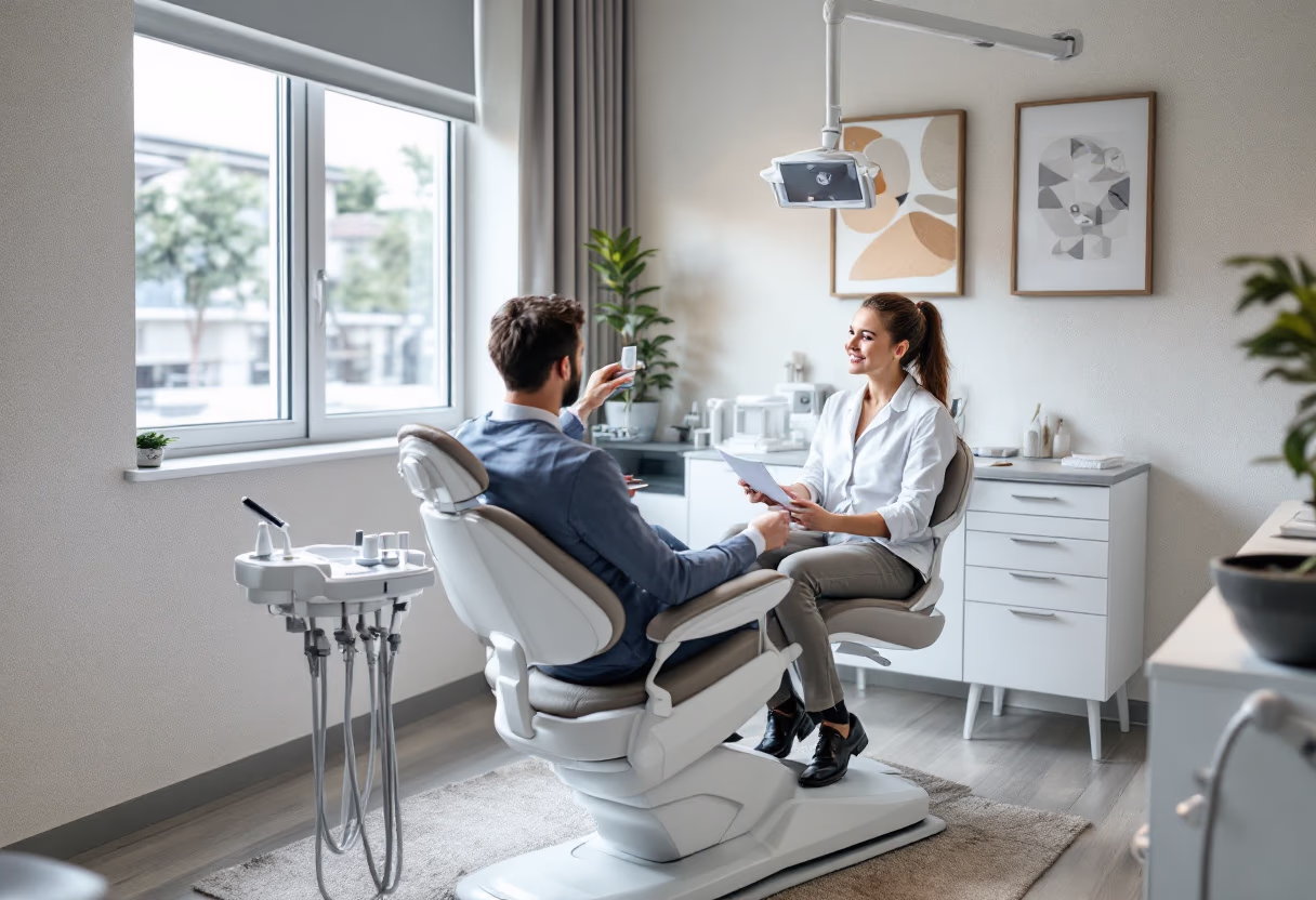 image of patient consultation (for a dental office)