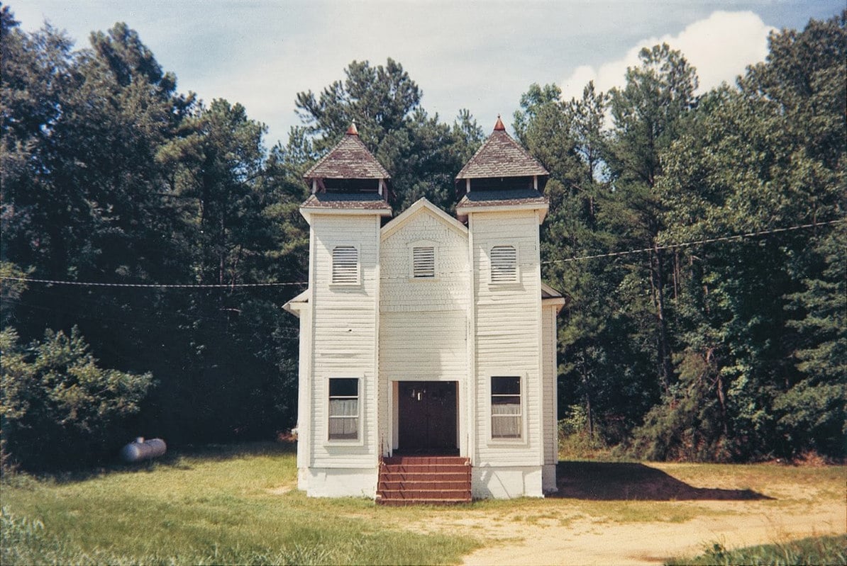Church, Sprott, Alabama, 1977 © William Christenberry; courtesy Pace/MacGill Gallery, New York