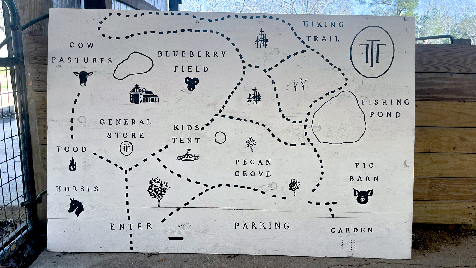 Handpainted map by Leah Fischer