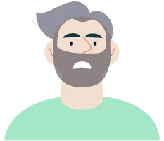 悩みを持った人のイメージイラスト