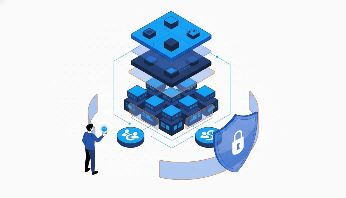 Layered Kubernetes security model for identities, workloads, networks, and cloud controls