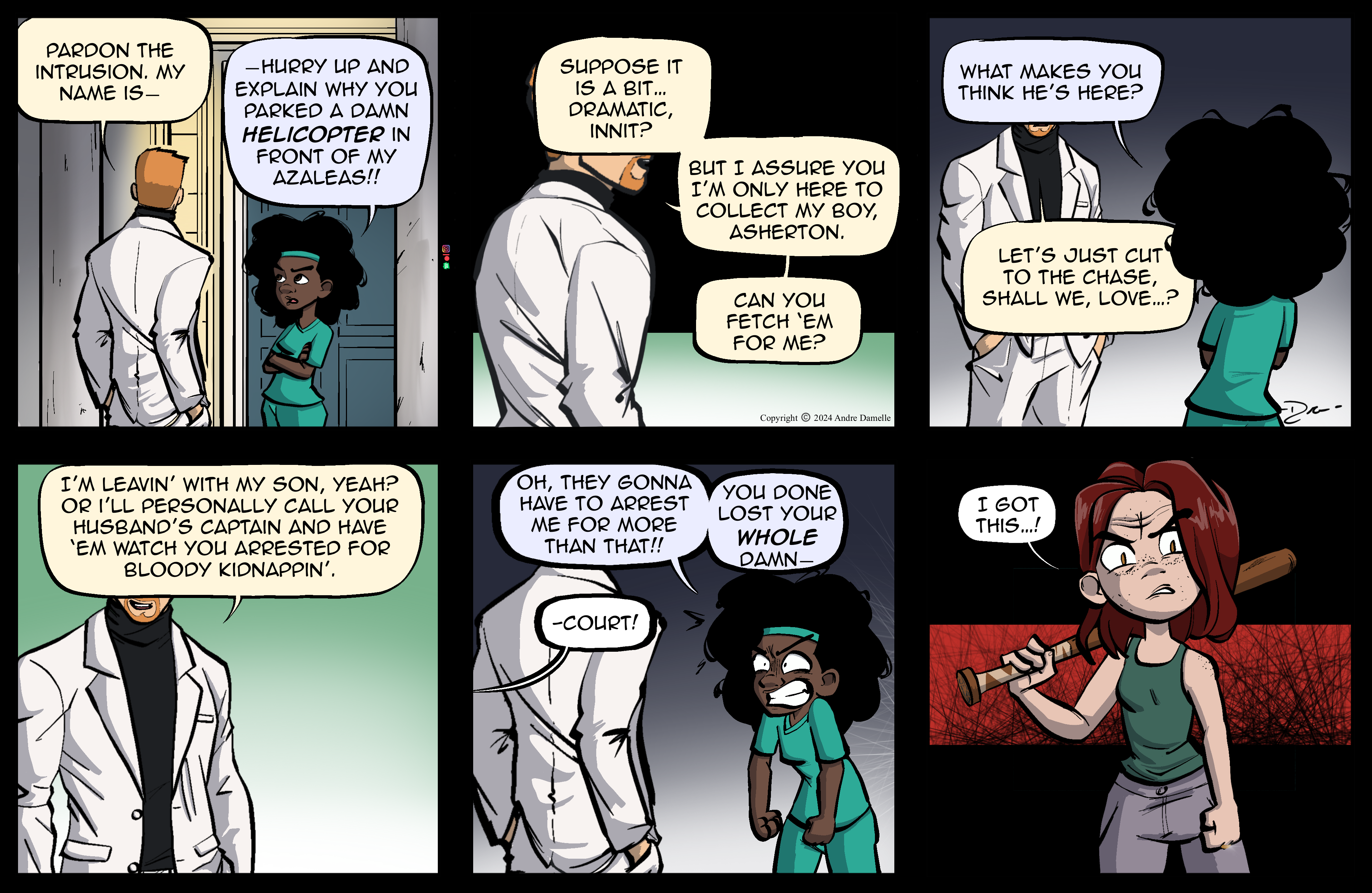 Thumbnail images of individual Somewhere in Between comic strips displayed in chronological order. Each image serves as a clickable link, allowing users to view the full comic and navigate through the archive one strip at a time.