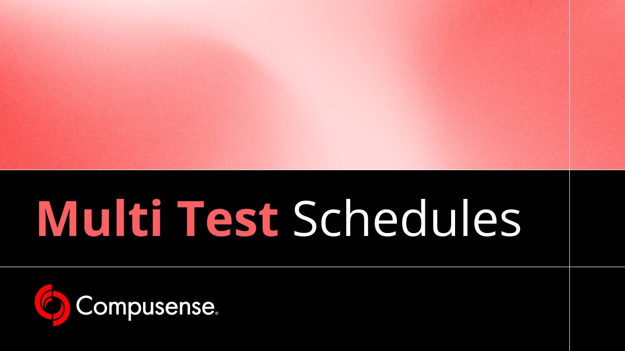 Multi-Test Schedules