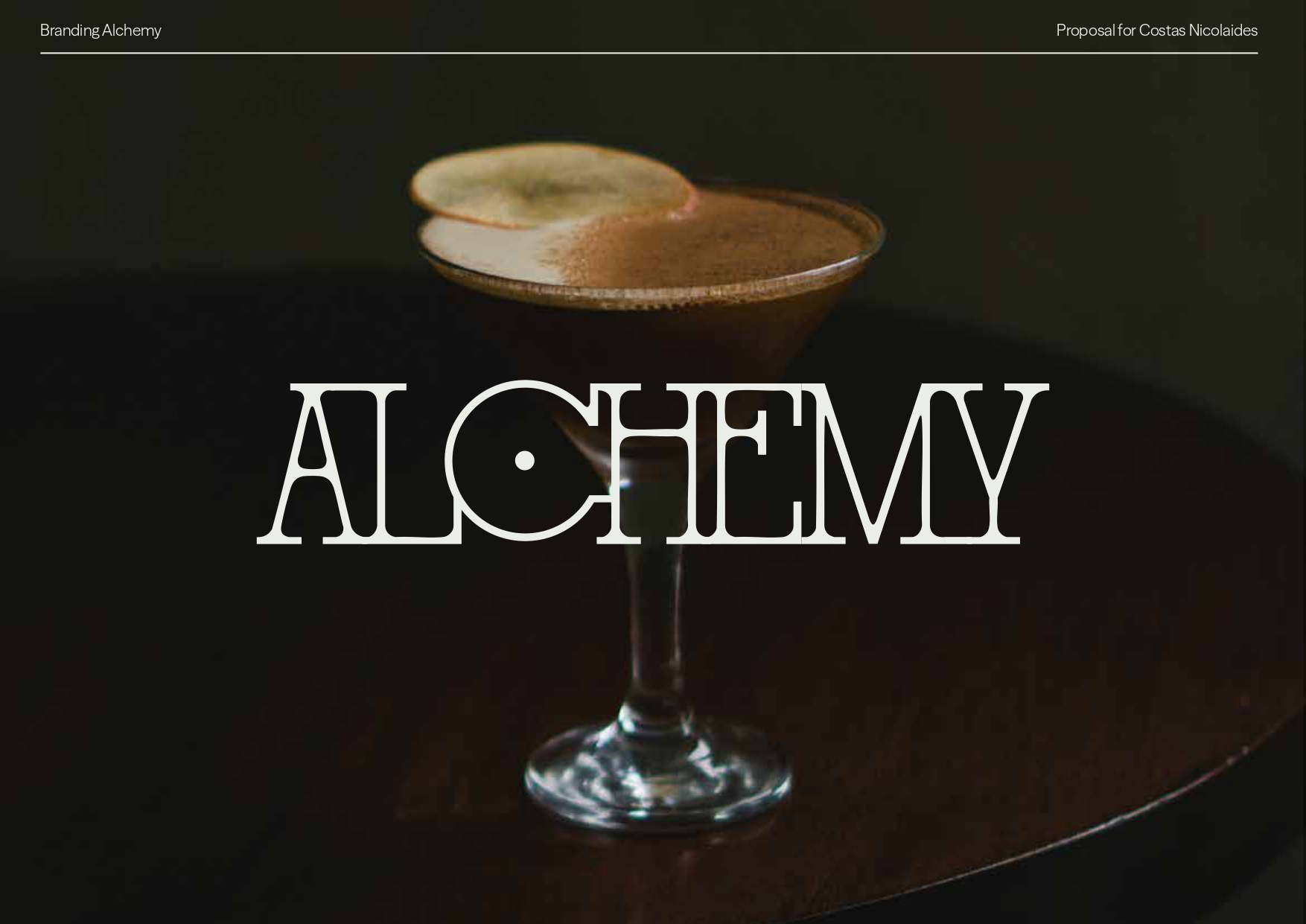 Portada propuesta rebranding Alchemy Bartending School